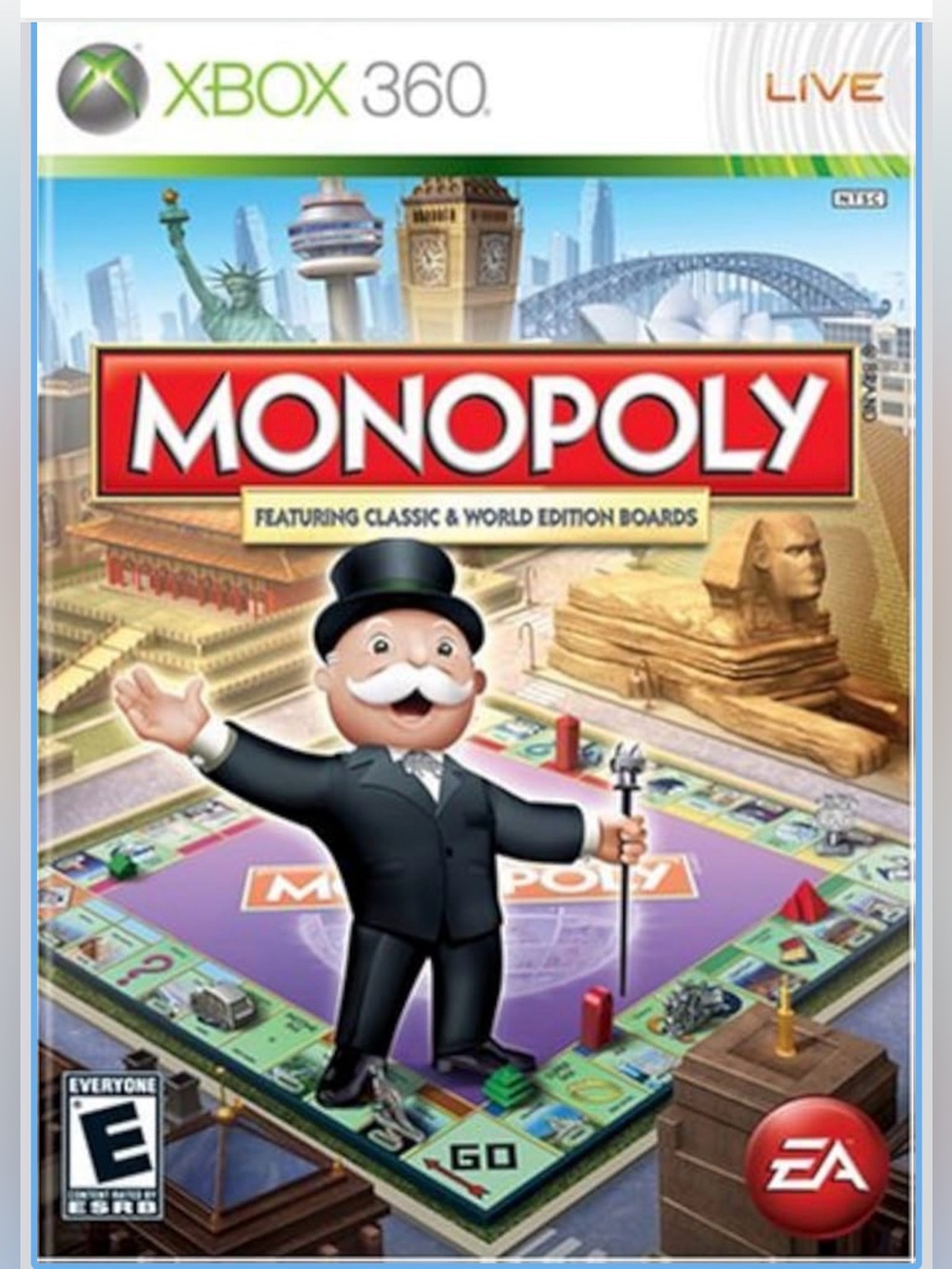 XBOX 360 Monopoly Featuring Classic & World Edition Boards ⭐️⭐️EUC-TESTED⭐️⭐️